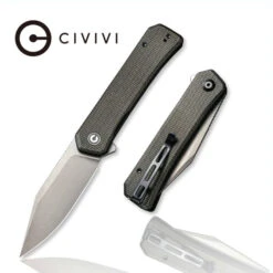 CIVIVI Relic Dark Green Micarta & Gray Nitro-V C20077B-3