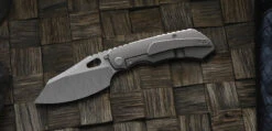 Pre Order Custom Knife Factory Evo 4.0 Left Hand Plain Jane Machine Satin S90V & Titanium