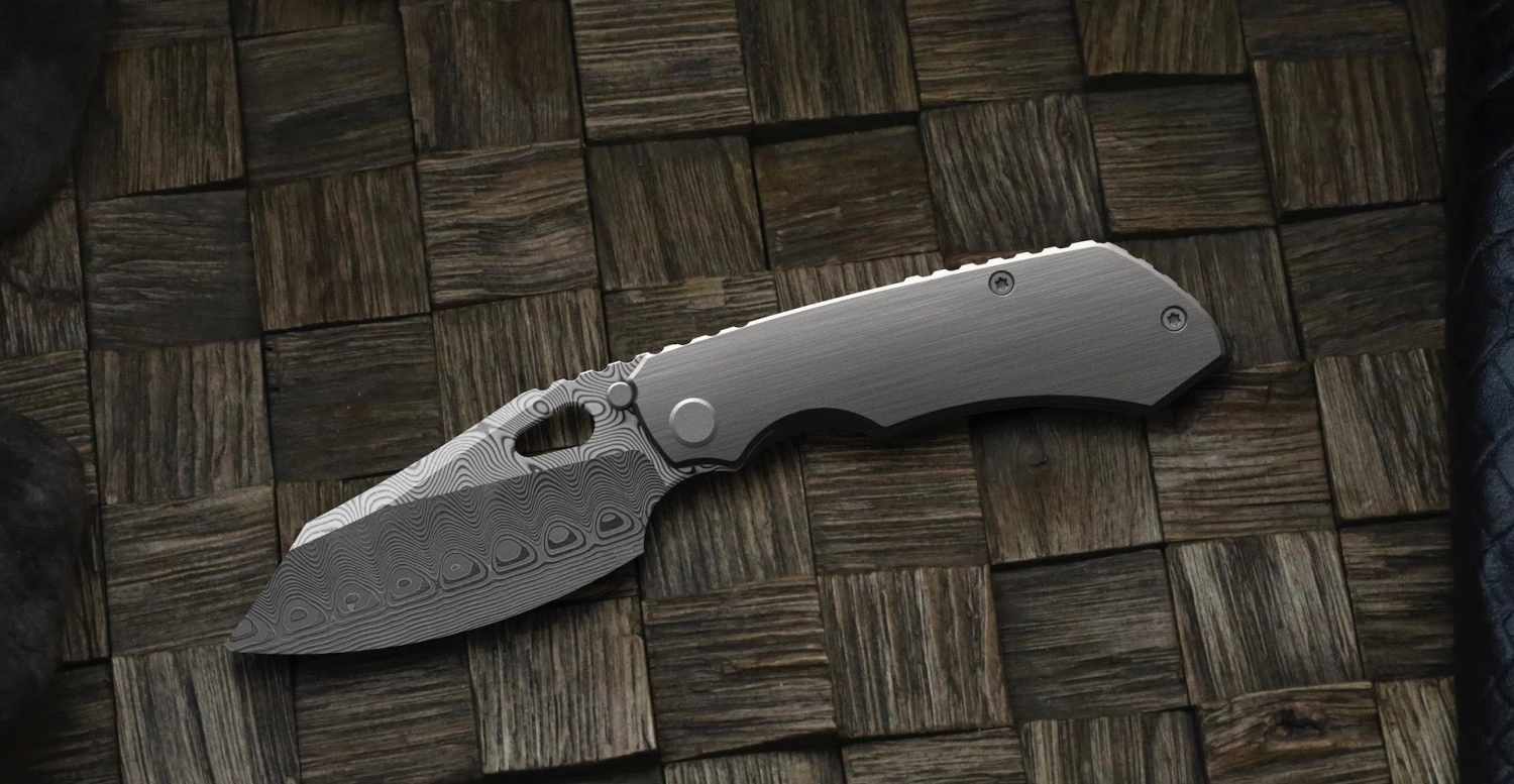 Pre Order Custom Knife Factory Evo 4.0 Damasteel & Titanium 1 Pre Order Custom Knife Factory Evo 4.0 Damasteel & Titanium