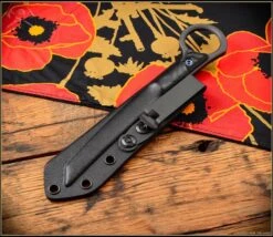 RMJ Tactical Stabby Guy Cobalt Cerakote CPM-3V & Black G-10 W/ Blue Hardware 5 RMJ Tactical Stabby Guy Cobalt Cerakote CPM-3V & Black G-10 W/ Blue Hardware -Nc Blade Image3 22 23at4.49PM