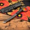 RMJ Tactical Stabby Guy Cobalt Cerakote CPM-3V & Black G-10 W/ Blue Hardware