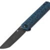 Kansept Knives Foosa Blue/Black Carbon Fiber & 154CM Linerlock T2020T7
