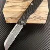 Heretic Knives Jinn Carbon Fiber & Serrated Stonewash H013-2B-CF