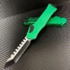 Heretic Hydra V3 Toxic Green Aluminum Handle & Two Tone Black Tanto MagnaCut H006-11A-TXGRN