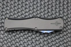 Marfione Hera D/E Spike Grind Hot Blued Vegas Forge Reptilian Pattern Damascus & Black Anodized Handle W/ Zircuti Button & Pocket Clip & DLC Two Tone Hardware -Nc Blade image 02661285 9ba2 41b4 ad59 fc5cdd8d2b92