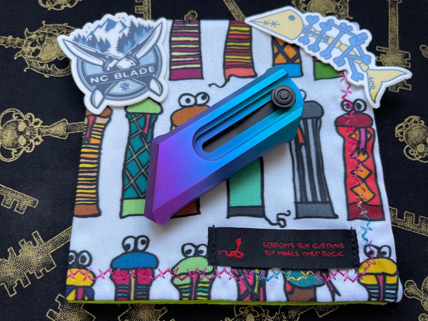 Chaves Knives Gen 2 Titanium C.H.U.B PVD Chub Modified #4 1 Chaves Knives Gen 2 Titanium C.H.U.B PVD Chub Modified #4