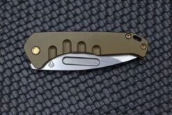 Medford Praetorian Swift FL Framelock W/ Tumbled Drop Point S35 & Green Handle W/ Bronze Hardware/Clip -Nc Blade image 08b507ca 149d 491c 93c0 aa48123bf7e3