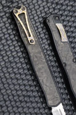 Heretic Knives Cleric II 2 Vegas Forge Damascus Tanto & Marble Carbon Fiber Inlays W/ Flamed Clip/Button -Nc Blade image 0bd139d3 4f84 4b1f aae4 aacb4bb03222