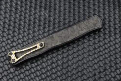 Heretic Knives Cleric II 2 Vegas Forge D/E DLC Damascus & Marble Carbon Fiber Inlays W/ Flamed Clip/Button -Nc Blade image 126828fb 2c3c 4438 b3a3 1bf001dea7ae