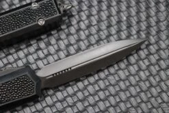 Marfione Makora DLC Apocalyptic D/E & Hefted Alloy Handle W/ Stingray Inlays & DLC Ringed Hardware -Nc Blade image 1297c46e 40d7 4e98 b42e 3161c5fcb117