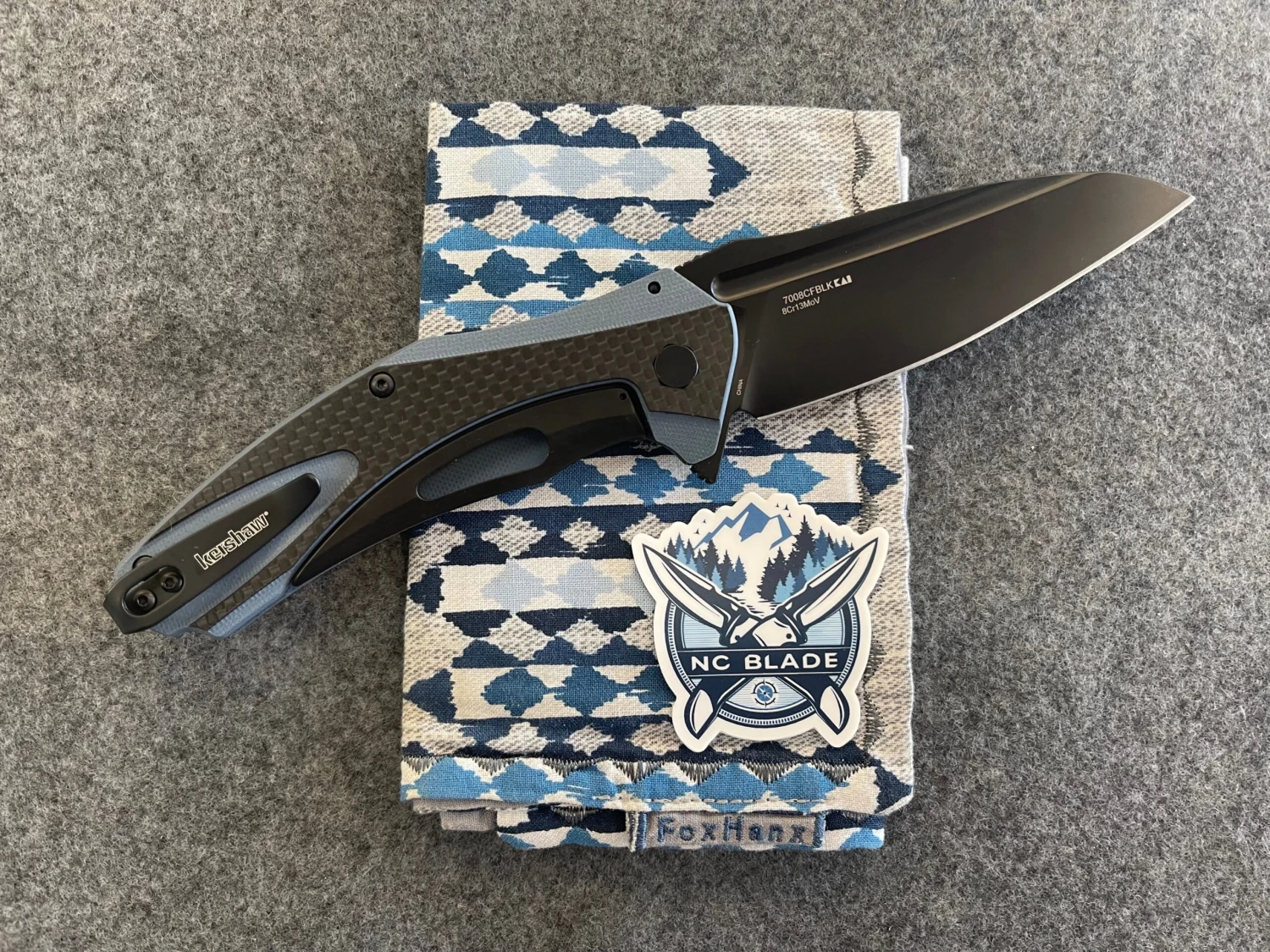 Kershaw Natrix XL Blue Carbon Fiber 7008CFBLK 2 Kershaw Natrix XL Blue Carbon Fiber 7008CFBLK - Image 2