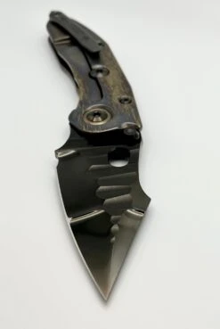 Marfione Custom Knives & Borka Blades Stitch W/ DLC Diamond Wash Rocked Double Star Grind M390 & Cosmic Titanium -Nc Blade image 14fe8376 ce6d 46e9 8696 20d09da10ee5