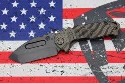 Medford Praetorian Genesis T S35 PVD Tanto Blade & PVD Ghost Flag Handles W/ PVD Hardware/Clip