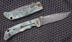 Spartan Blades Harsey Folder 2022 Special Edition Green Plague Doctor & Damascus -Nc Blade image 1ced2c21 8ae1 4ee5 a751 d0913a10a8bc