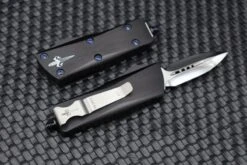 Marfione Troodon Mini Double Edge Mirror Polish W/ Black Hefted Handle & Blue Ringed Hardware -Nc Blade image 22744fe0 47b7 46b4 b15a a3429f21ff00