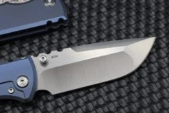 Chaves Knives Redencion 229 Blue Titanium & M390 Drop Point Exclusive -Nc Blade image 22a46acd 77dd 433b a559 f775a2ade468