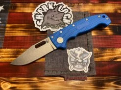 Demko Knives G-MG AD20 Blue Grivory 20CV W/ Cut Out