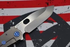 Medford Knife 187 DP Drop Point D2 Tumbled & Tumbled "2nd Amendment" Laser Handles W/ Blue Hardware/Clip -Nc Blade image 29a71a13 6d6b 4494 b0ef 74eed4545be0