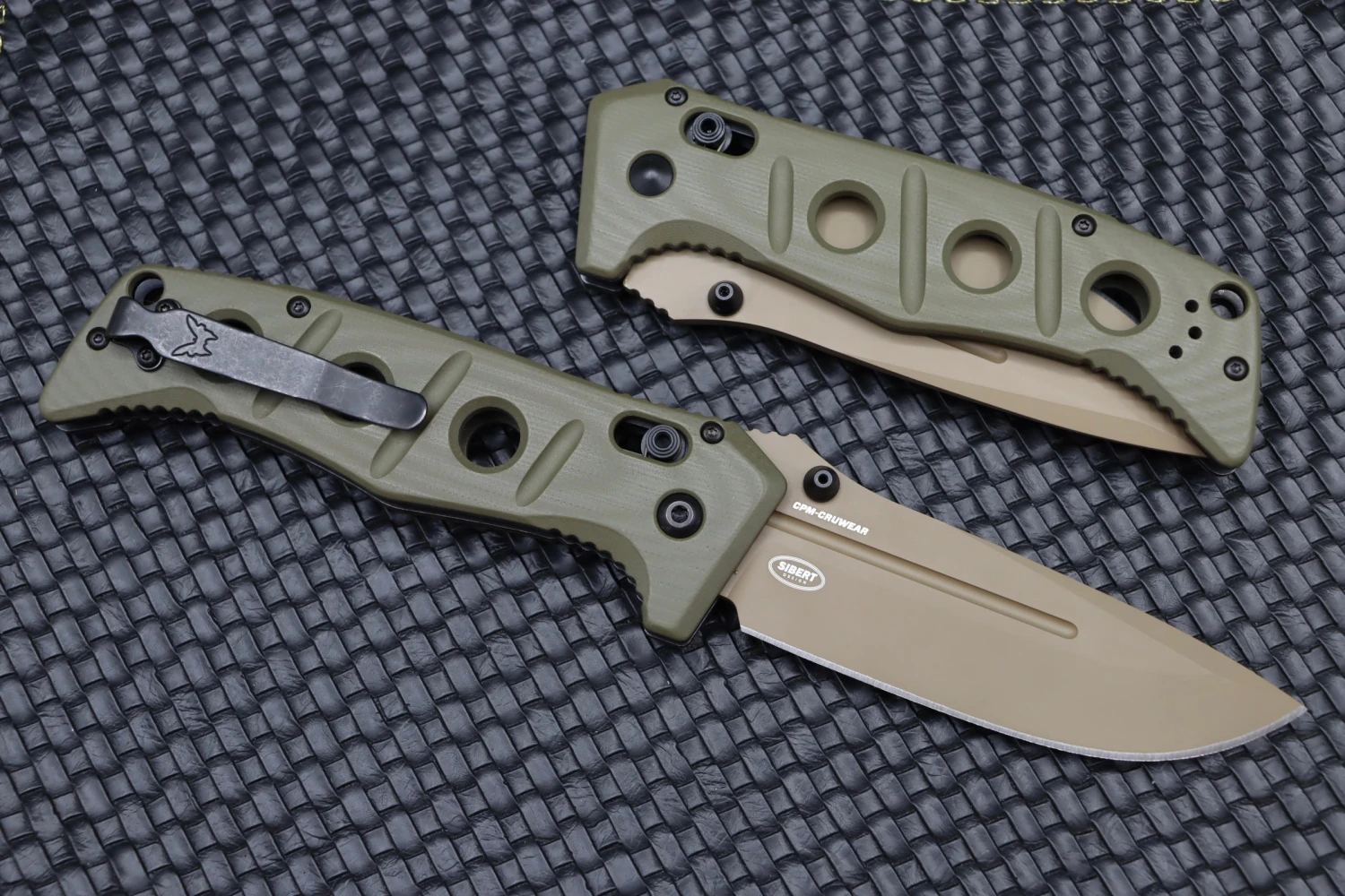Benchmade Adamas FDE Cruwear & Olive Drab G-10 275FE-2 2 Benchmade Adamas FDE Cruwear & Olive Drab G-10 275FE-2 - Image 2