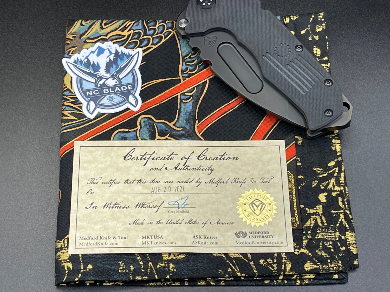 Medford Scout Praetorian M&P Black G10 106-195 2 Medford Scout Praetorian M&P Black G10 106-195 - Image 2