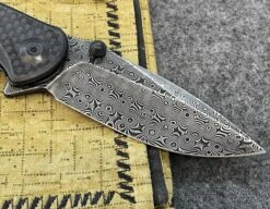 Civivi Pintail Flipper Twill Carbon Fiber Overlay On Black G10 Handle (2.98" Black Hand Rubbed Damascus) C2020DS-1 -Nc Blade image 33c08712 bc5e 40f9 957e d78666ae4b32
