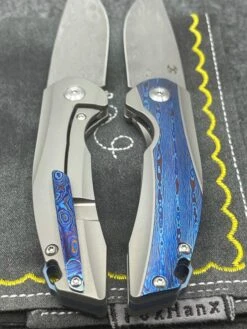 Kansept Knives Mini Accipitier Timascus & Damasteel Front Flipper K2007A7 -Nc Blade image 37df9e9d 0cde 4417 b856 cbe56476176d