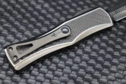 Marfione Hera DLC Satin D/E W/ Two Tone DLC Satin Finish Titanium Handle W/ Carbon Fiber Inlays & DLC Two Tone Hardware -Nc Blade image 380f2a88 50fd 41f7 9e60 c6bc2555a51f