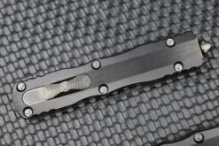 Marfione Custom Knives Dirac Delta D/E DLC Diamond Wash Finish W/ Hefted Black Handle & DLC Ringed Hardware -Nc Blade image 3857e1f8 99b8 492d 9180 f94b1d464c81