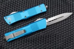 Microtech Combat Troodon Double Edge Fully Serrated Stonewash & Turquoise 142-12TQ -Nc Blade image 3c3b23ad 0ee6 4ee5 abfd 16a2de65b877
