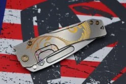 Medford Knife Slim Midi Tumbled Drop Point S35 W/ Filigree Handles & Bronze Hardware/Clip -Nc Blade image 3dd8b155 3287 4294 8cba b97014ba07b9