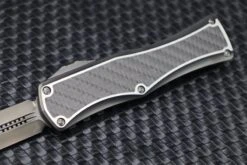 Marfione Hera DLC Satin D/E W/ Two Tone DLC Satin Finish Titanium Handle W/ Carbon Fiber Inlays & DLC Two Tone Hardware -Nc Blade image 3e40f736 5be2 4639 acfa f325edb048d9