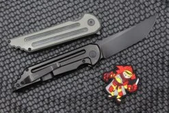 Jake Hoback Knives Kwaiback MK6 Gray SureTouch W/ Fullers & DLC M390 -Nc Blade image 3f75fc31 67fd 4648 b7ec 9edfe438f264