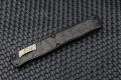 Heretic Knives Cleric II 2 Vegas Forge D/E DLC Damascus & Marble Carbon Fiber Inlays W/ Flamed Clip/Button -Nc Blade image 4121a7d5 e688 4083 ac2e e45e9e71ac8c