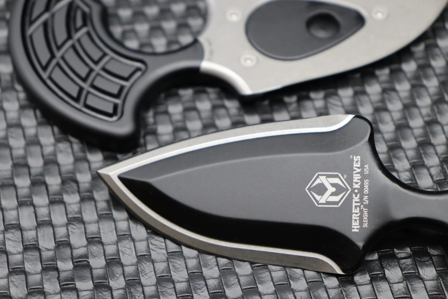 Heretic Knives Sleight Modular Push Dagger Stonewash & Black 2 Heretic Knives Sleight Modular Push Dagger Stonewash & Black - Image 2