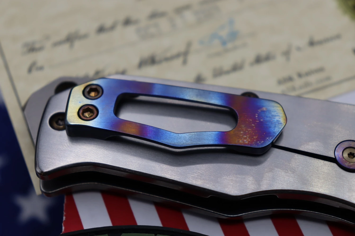 Medford Knife Praetorian T Tumbled & Flamed Hardware With S35 Vulcan Tanto 103-172 10 Medford Knife Praetorian T Tumbled & Flamed Hardware With S35 Vulcan Tanto 103-172 - Image 10