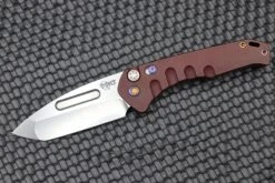 Medford Praetorian Swift Auto Red W/ Flamed Hardware/Clip & S35VN Tumbled Tanto