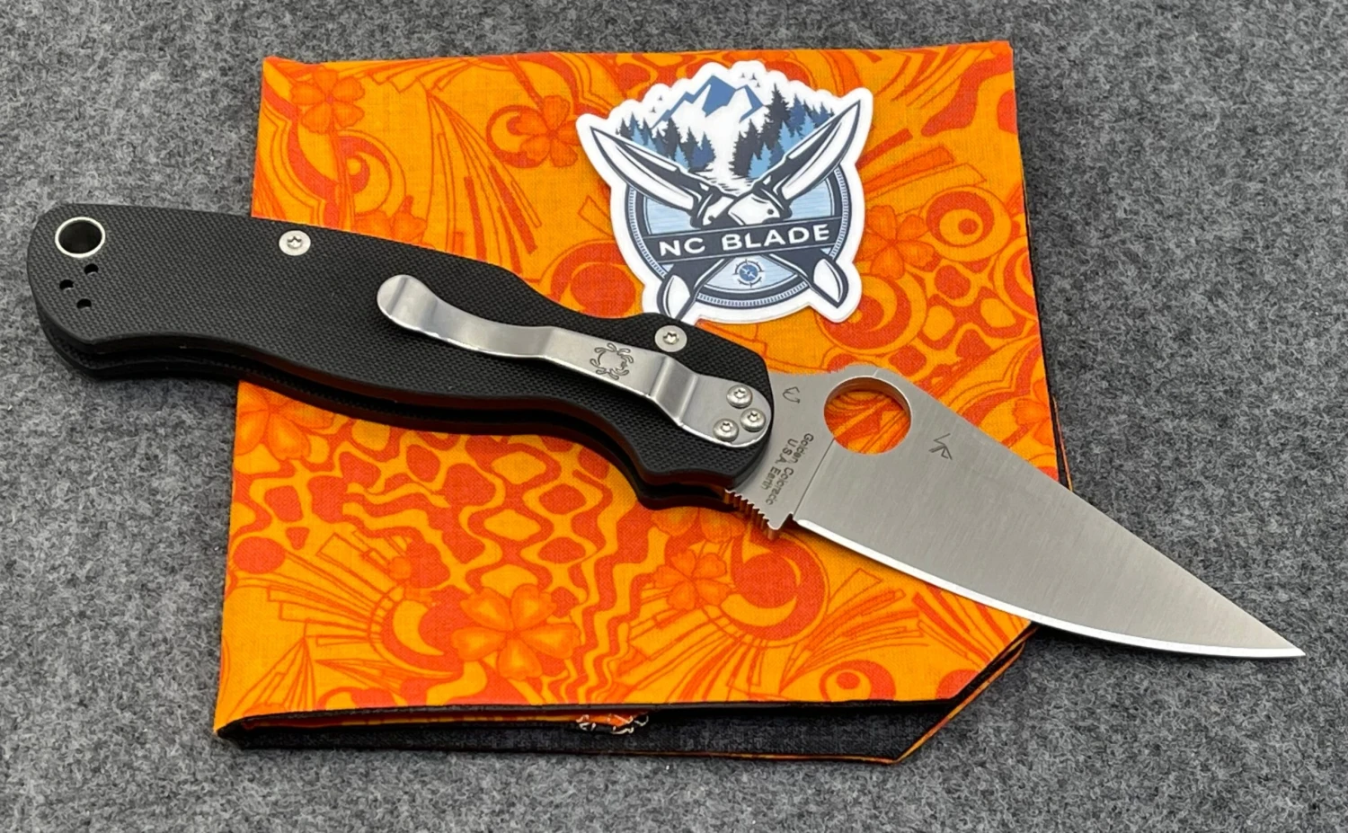Spyderco Para-Military 2 Black G-10 PM2 S45VN C81GP2 2 Spyderco Para-Military 2 Black G-10 PM2 S45VN C81GP2 - Image 2