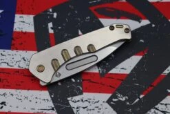 Medford Praetorian Slim S35VN Tumbled Tanto & Bronze W/ Faced/Silver Flats Handles & Bronze Hardware/Clip 6 Medford Praetorian Slim S35VN Tumbled Tanto & Bronze W/ Faced/Silver Flats Handles & Bronze Hardware/Clip -Nc Blade image 4736c3b5 4810 4df4 aff3 b3fb1165e155