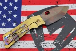 Medford TFF-1 Fat Daddy Faced Bronze Handles W/ Bronze Hardware, Flamed Clip & Vulcan S35VN 11 Medford TFF-1 Fat Daddy Faced Bronze Handles W/ Bronze Hardware, Flamed Clip & Vulcan S35VN -Nc Blade image 4be200b2 f7e5 4924 8f2f 2dfff00104d0