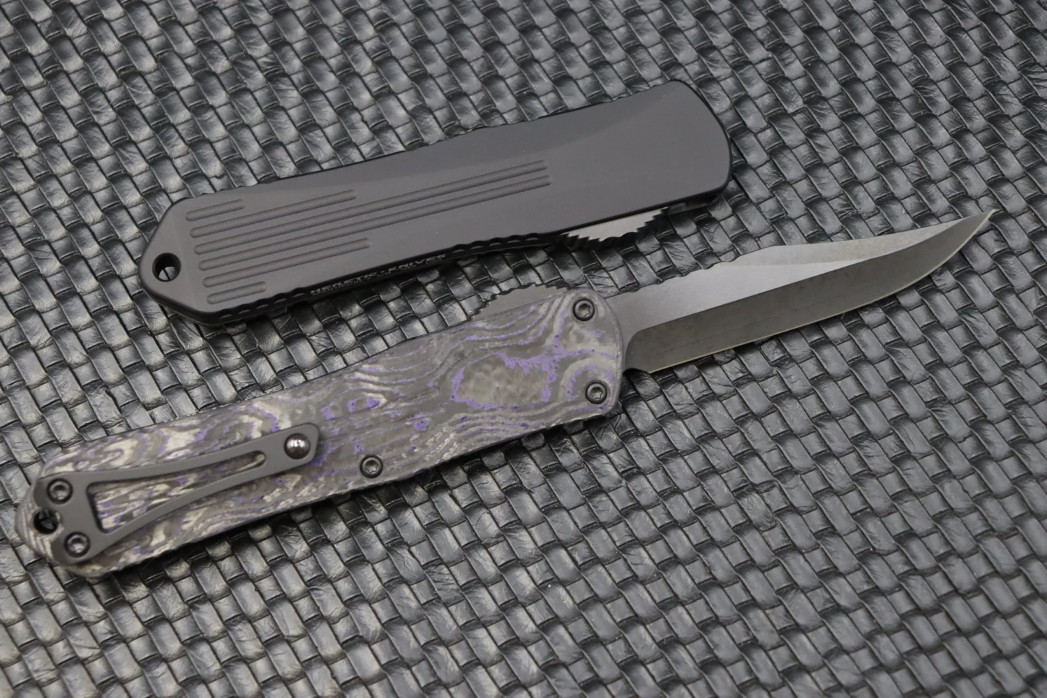 Heretic Knives Manticore E Bowie DLC & Purple Camo Carbon H026B-6A-PUCF 5 Heretic Knives Manticore E Bowie DLC & Purple Camo Carbon H026B-6A-PUCF - Image 5