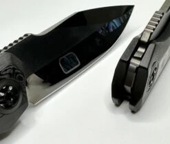 Heretic Knives Wraith Auto S/N 003 W/ Black Dunes Fat Carbon & Abalone Inlays W/ Hand Ground Cracked Ice DLC Elmax Blade -Nc Blade image 50578ebe 6476 4c65 b7fe 203bb6c851a6