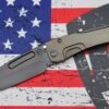Medford Knife Slim Midi PVD S35 Tanto & PVD Handles W/ Flamed Hardware & Brushed/Flamed Clip