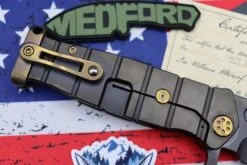 Medford Knife Fighter Flipper USMC PVD & Bronze Hardware With PVD CPM-S35 107-261 -Nc Blade image 51391e9a 7df4 4654 806d f683954642d3
