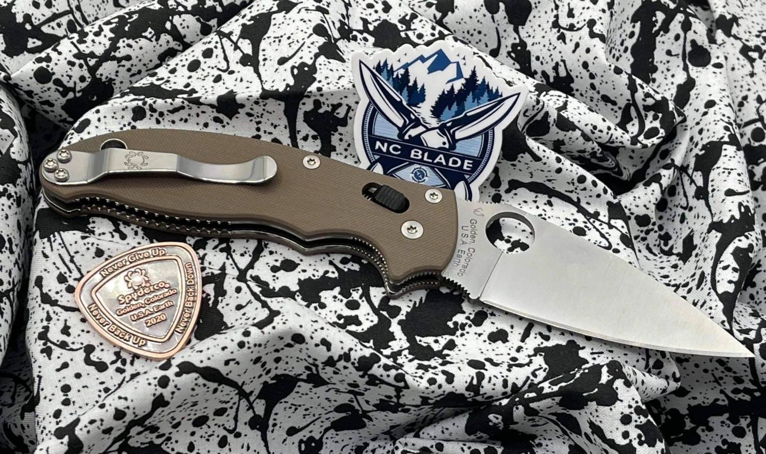 Spyderco Manix 2 Earth Brown Exclusive M390 C101GPBN2 4 Spyderco Manix 2 Earth Brown Exclusive M390 C101GPBN2 - Image 4