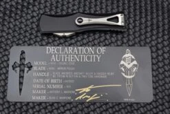 Marfione Hera Mirror Polish D/E W/ Black Handle & Tritium Inlaid Button & Two Tone Hardware -Nc Blade image 58979366 0b02 4a47 9201 b4510af0ef0d