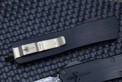 Marfione Scarab 2 D/E Spike Grind Vegas Forge Vines & Roses W/ Hefted Black Handle & Bronzed Ringed Hardware -Nc Blade image 5db9d36b 401e 4876 bec9 9e7cdbedd4e9