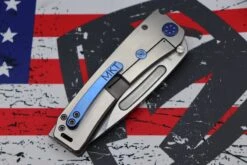 Medford Marauder H Bead Blast Handles, Blue Hardware/Clip & S35VN Tumbled Drop Point 14 Medford Marauder H Bead Blast Handles, Blue Hardware/Clip & S35VN Tumbled Drop Point -Nc Blade image 6147bf2d 9778 4b47 a842 8fffa722af55