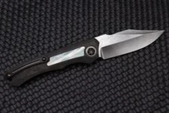 Heretic Knives Wraith Auto W/ Black Dunes Fat Carbon & Mother Of Pearl Inlays & Hand Ground Vegas Forge Damascus 12 Heretic Knives Wraith Auto W/ Black Dunes Fat Carbon & Mother Of Pearl Inlays & Hand Ground Vegas Forge Damascus -Nc Blade image 625a723e fdc9 44d5 abe5 be2eec3fd7b0