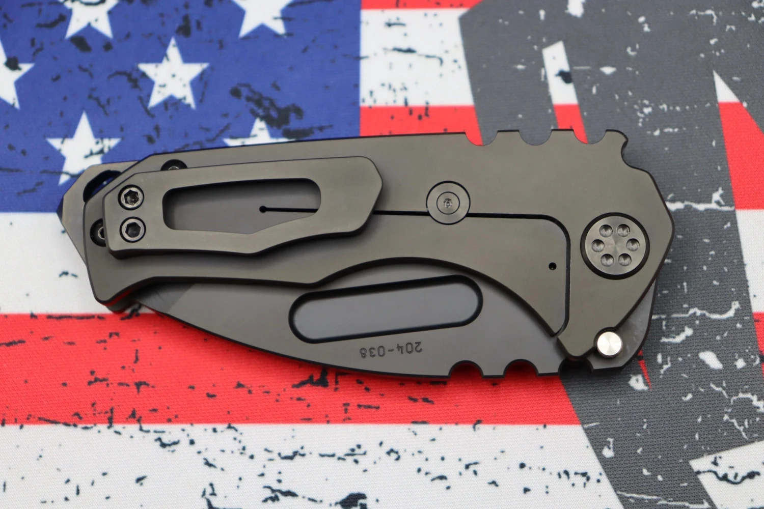 Medford Praetorian Genesis T S35 PVD Tanto Blade & PVD Ghost Flag Handles W/ PVD Hardware/Clip 7 Medford Praetorian Genesis T S35 PVD Tanto Blade & PVD Ghost Flag Handles W/ PVD Hardware/Clip - Image 7