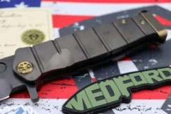Medford Knife Fighter Flipper USMC PVD & Bronze Hardware With PVD CPM-S35 107-261 -Nc Blade image 62e874e5 7224 4d1a 8f0f 8c45c63f143a